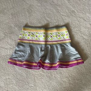 Vintage Early 2000’s Free People Grey Skirt with Colorful Details